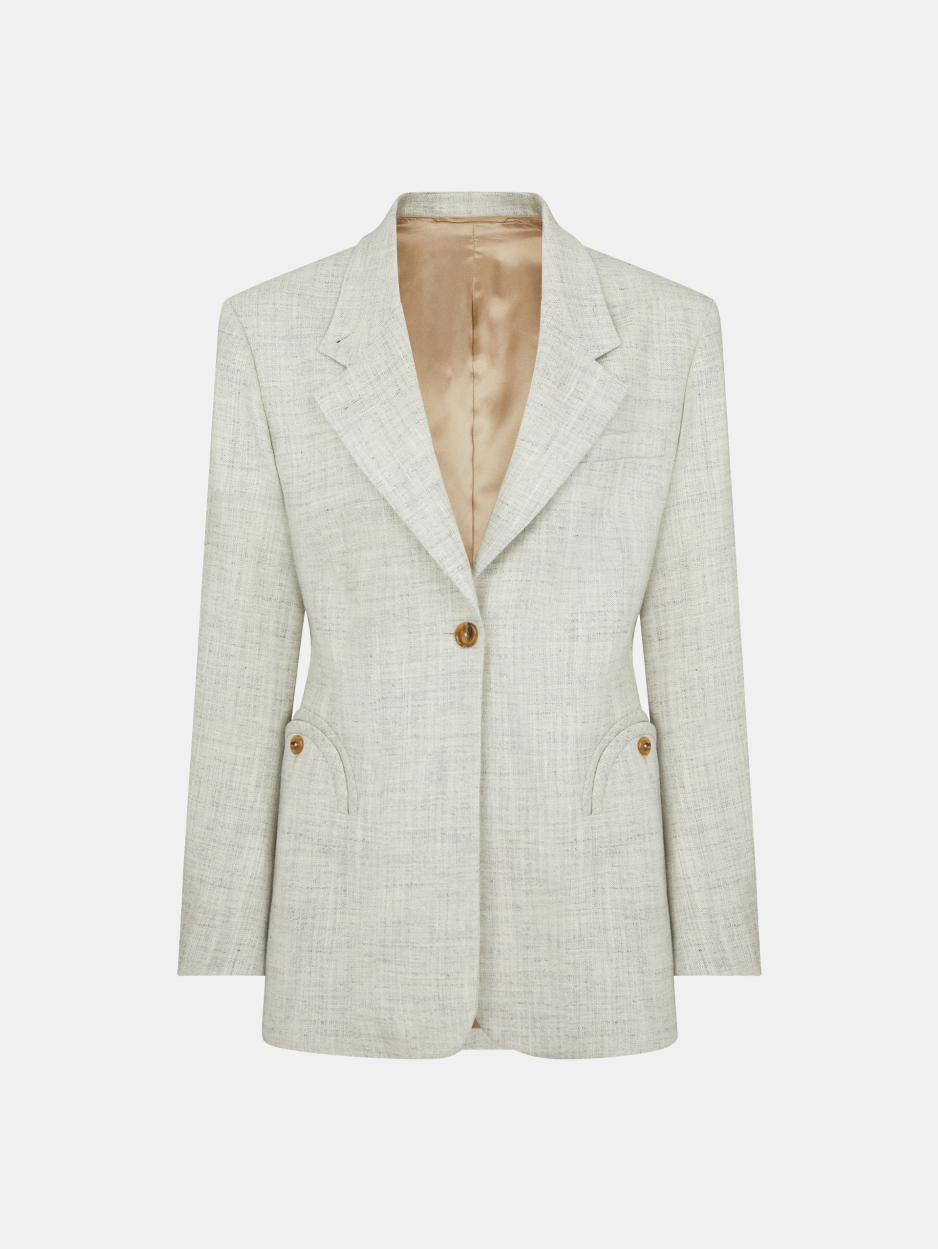 Resolute Cream Everyday Wool Blazer