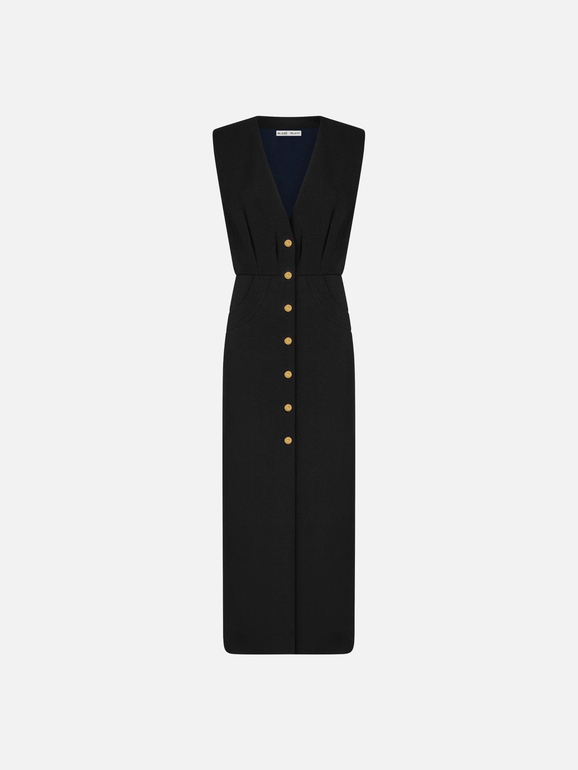 Friesian Long Dress in Luna Black