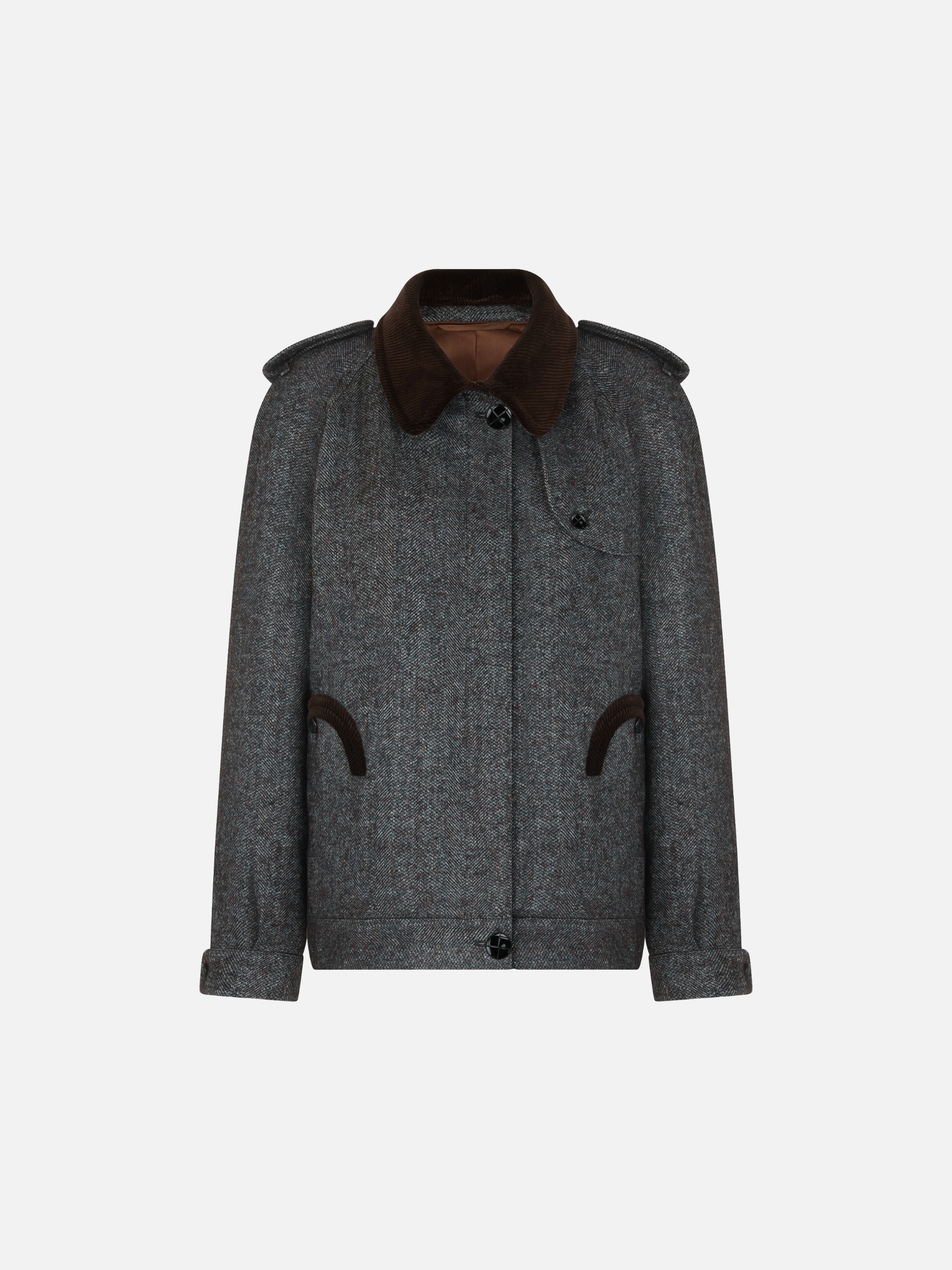 Chausie Trench in Kasif Multicolor