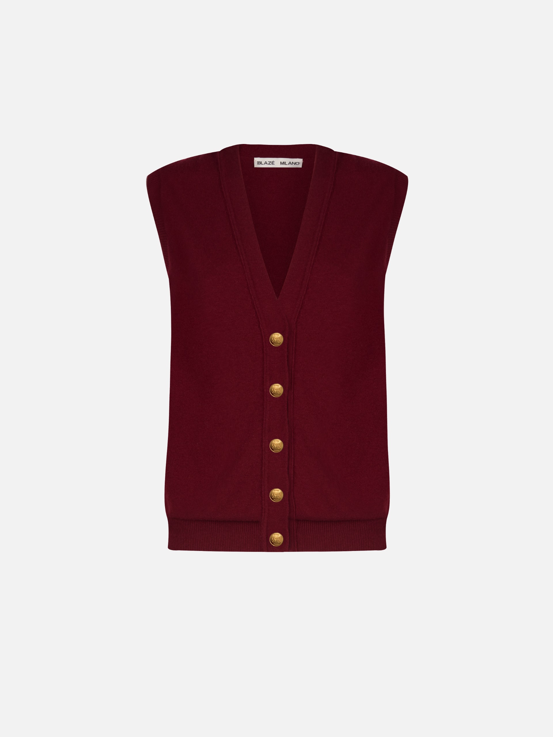 Highland Gilet in Highland Bordeaux